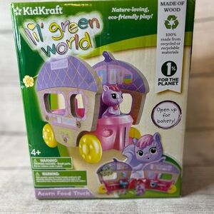 Lil' Green World Acorn Food Truck - Purple and Yellow